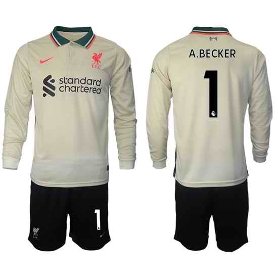 Men Liverpool Long Sleeve Soccer Jerseys 515